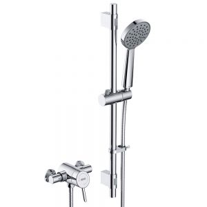 Bristan Acute2 Chrome Thermostatic Exposed Shower Valve with Riser Kit