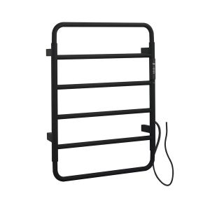 JTP Aero Matt Black 640 x 475 Electric Towel Rail