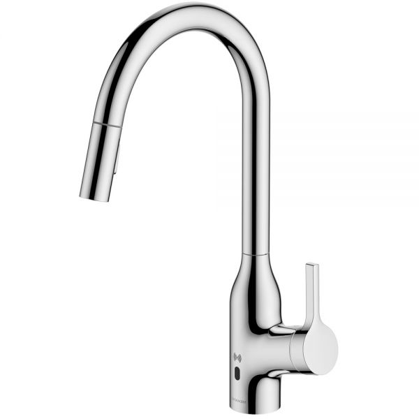 Clearwater Amelio Chrome Pull Out Sensor Kitchen Sink Mixer Tap