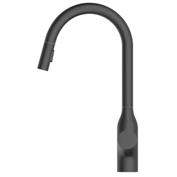 Clearwater Amelio Matt Black Pull Out Sensor Kitchen Sink Mixer Tap #2