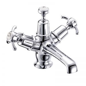 Burlington Anglesey Chrome Mono Basin Mixer Tap With White Indices AN6