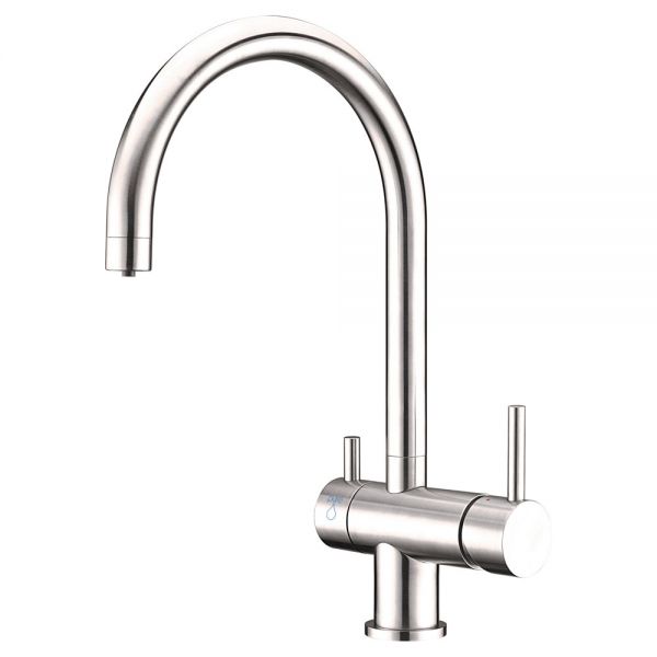 Clearwater Aquarius Polished Stainless Steel Filtered Water Kitchen Sink Mixer Tap