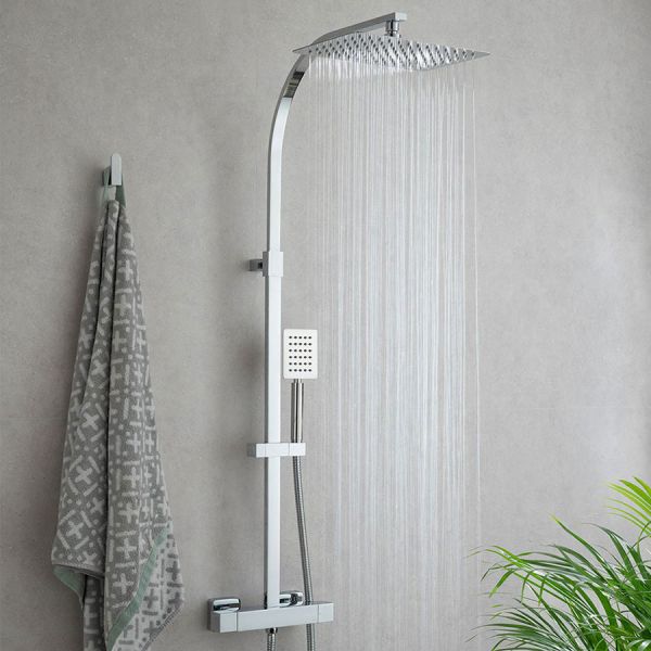 Vado Aquablade Square Thermostatic Shower Kit with Handset #2