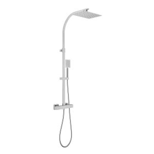 Vado Aquablade Square Thermostatic Shower Kit with Handset