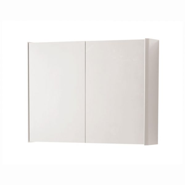 Kartell Arc 800 x 600 Matt Cashmere Double Door Mirrored Bathroom Cabinet