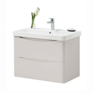 Kartell Arc 800 Matt Cashmere Wall Mounted Vanity Unit and Basin