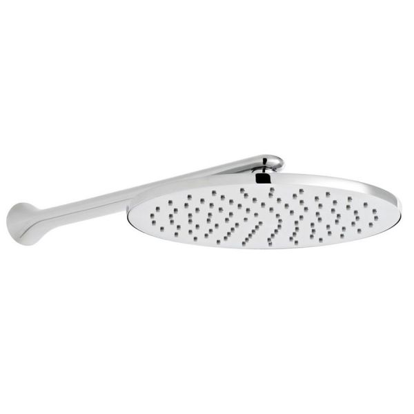 Vado Arrondi Chrome 250mm Round Shower Head with Arm