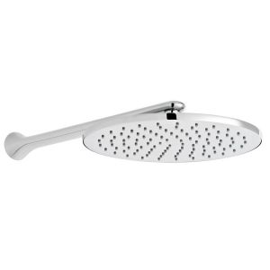 Vado Arrondi Chrome 250mm Round Shower Head with Arm