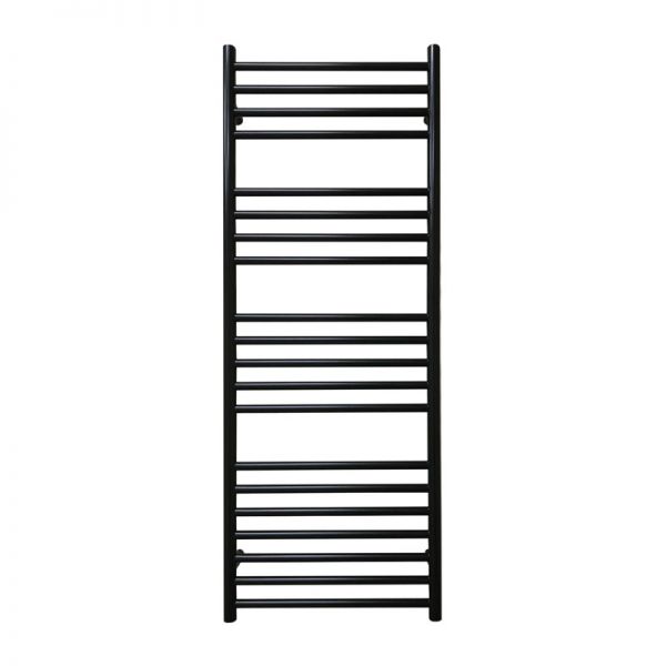 JIS Sussex Ashdown Black 1250mm x 400mm ELECTRIC Stainless Steel Towel Rail