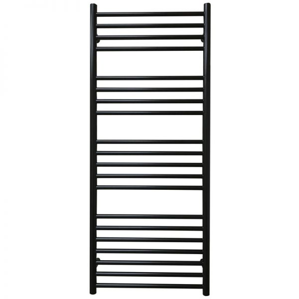 JIS Sussex Ashdown Black 1250mm x 520mm Stainless Steel Towel Rail