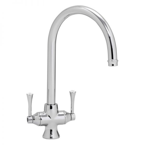 Abode Gosford Dual Lever Chrome Kitchen Mixer Tap