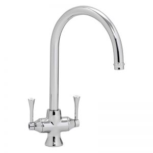 Abode Gosford Dual Lever Chrome Kitchen Mixer Tap