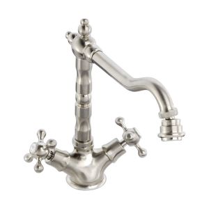 Abode Melford Brushed Nickel Monobloc Kitchen Mixer Tap