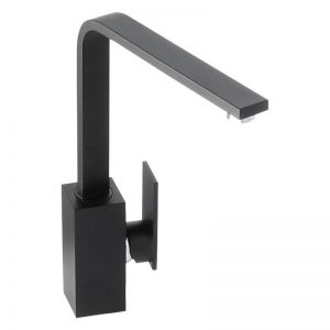 Abode New Media Monobloc Single Lever Matt Black Kitchen Mixer Tap