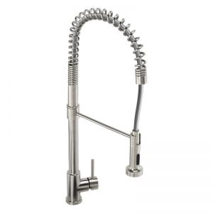 Abode Stalto Professional Stainless Steel Kitchen Mixer Tap with Pull Out Spray