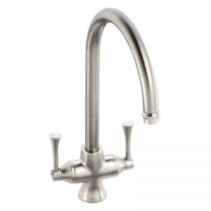 Abode Gosford Aquifier Brushed Nickel Monobloc Kitchen Mixer Tap