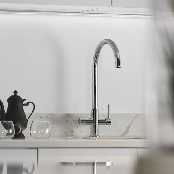 Abode Puria Aquifier Water Filter Chrome Monobloc Kitchen Mixer Tap #2