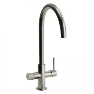 Abode Puria Aquifier Water Filter Brushed Nickel Monobloc Kitchen Mixer Tap