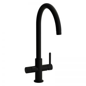 Abode Puria Aquifier Water Filter Matt Black Monobloc Kitchen Mixer Tap