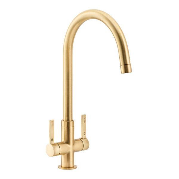 Abode Pico Brushed Brass Monobloc Kitchen Mixer Tap