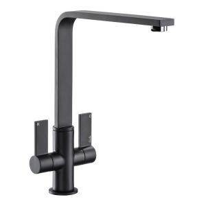 Abode Quantic Matt Black Monobloc Kitchen Mixer Tap