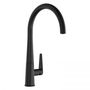 Abode Coniq R Single Lever Matt Black Monobloc Kitchen Mixer Tap