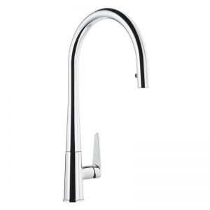 Abode Coniq R Single Lever Chrome Monobloc Kitchen Mixer Tap with Pull Out Spout