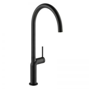 Abode Tubist Single Lever Matt Black Monobloc Kitchen Mixer Tap