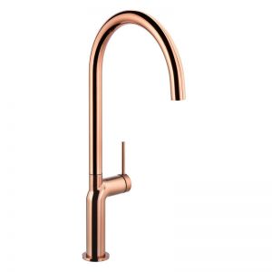 Abode Tubist Single Lever Polished Copper Monobloc Kitchen Mixer Tap