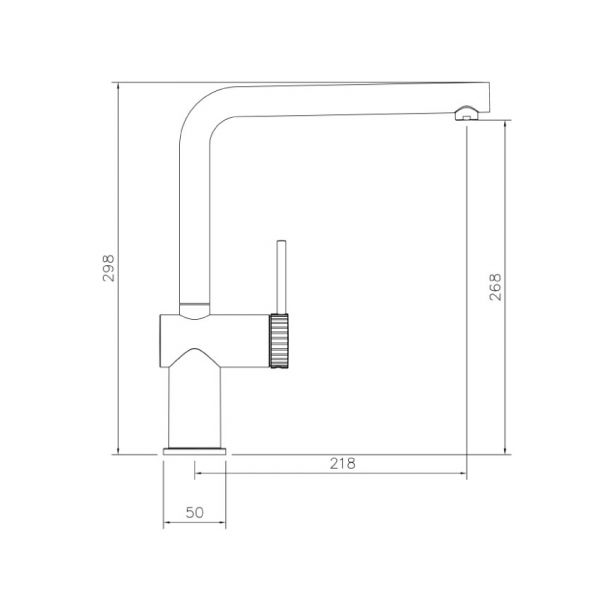 Abode Fraction Single Lever Matt Black Kitchen Mixer Tap #4