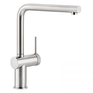 Abode Fraction Single Lever Brushed Nickel Kitchen Mixer Tap