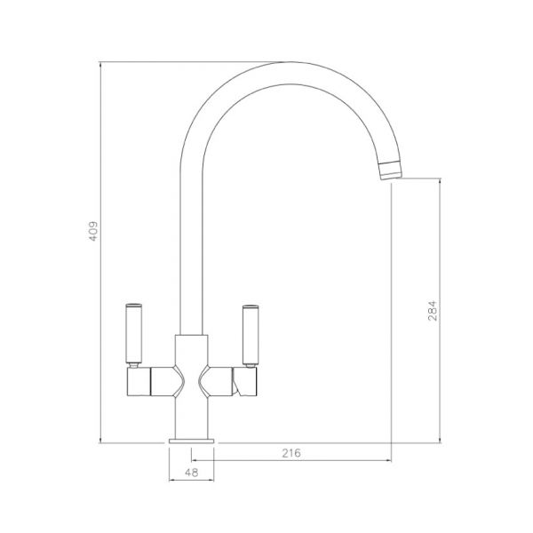 Abode Globe Aquifier Brushed Nickel Filtered Water Kitchen Mixer Tap #2