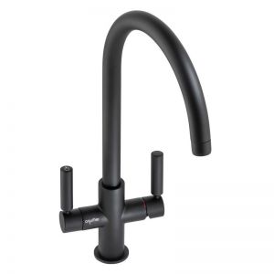 Abode Globe Aquifier Matt Black Filtered Water Kitchen Mixer Tap