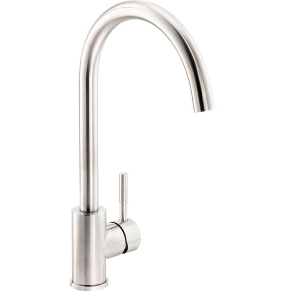 Abode Sway Single Lever Stainless Steel Kitchen Mixer Tap