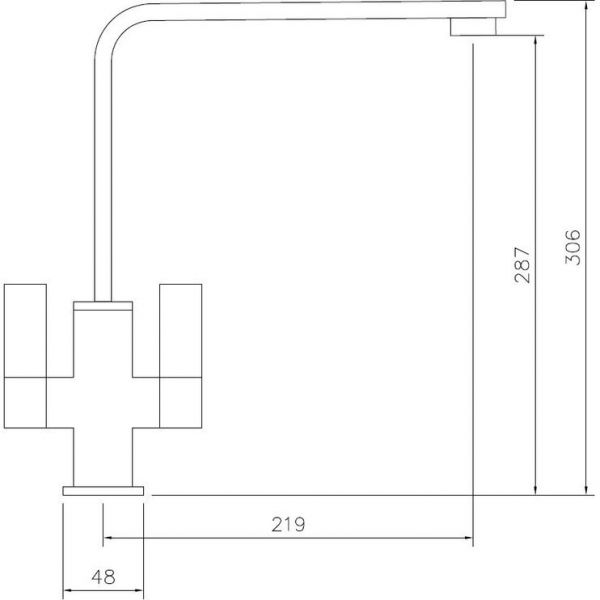 Abode Quantic Brushed Brass Monobloc Kitchen Mixer Tap #2