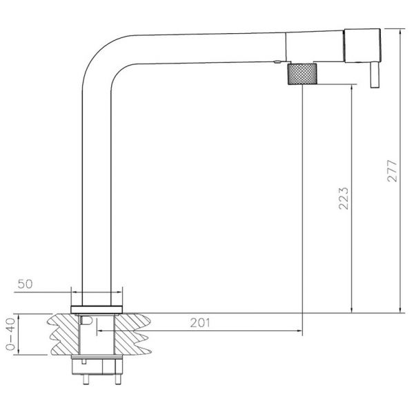 Abode Agilis Single Lever Chrome Kitchen Mixer Tap #2