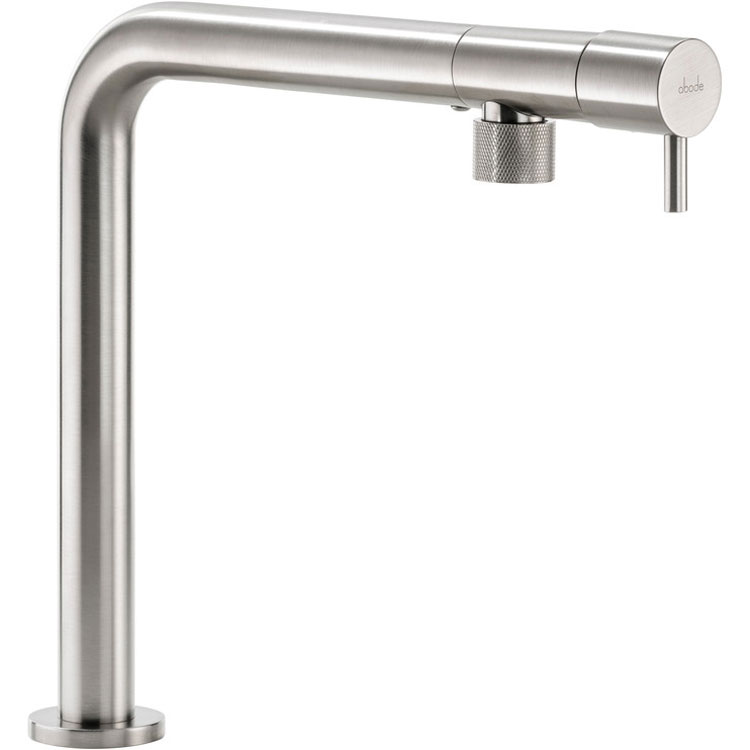 Abode Agilis Single Lever Brushed Nickel Kitchen Mixer Tap AT2185
