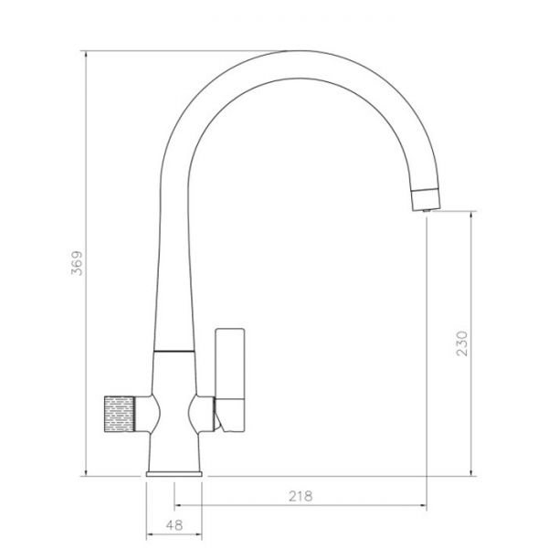 Abode Naturale Aquifier Water Filter Chrome Monobloc Kitchen Mixer Tap #3
