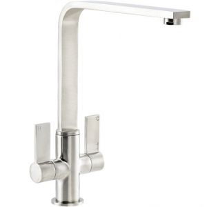 Abode Quantic Brushed Nickel Monobloc Kitchen Mixer Tap