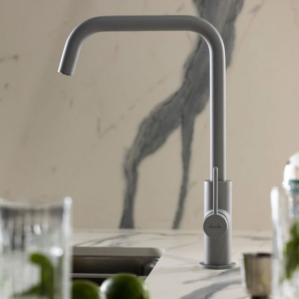 Abode Althia Single Lever Scandi Grey Kitchen Mixer Tap #3