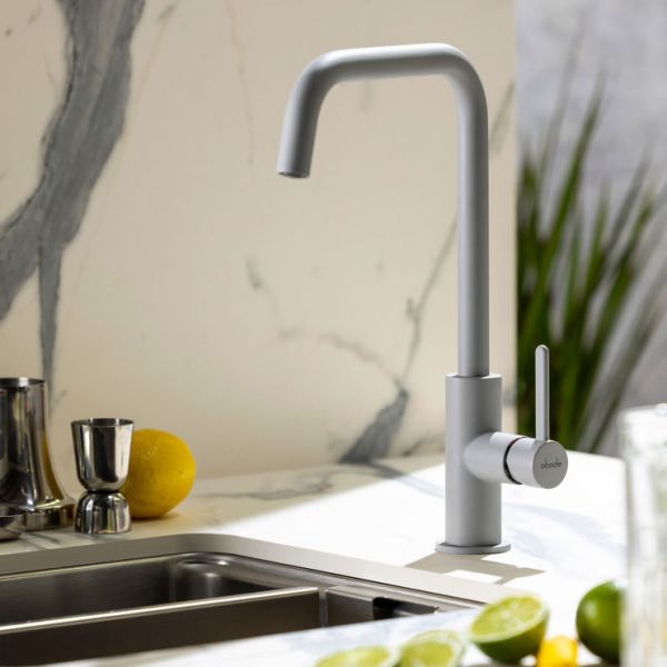 Abode Althia Single Lever Scandi Grey Kitchen Mixer Tap #2