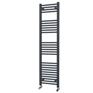 Riviera Neo 1600 x 400 Anthracite Straight Ladder Towel Rail