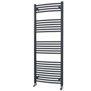 Riviera Neo 1600 x 600 Anthracite Curved Ladder Towel Rail