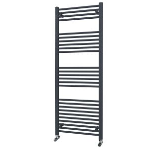 Riviera Neo 1600 x 600 Anthracite Straight Ladder Towel Rail