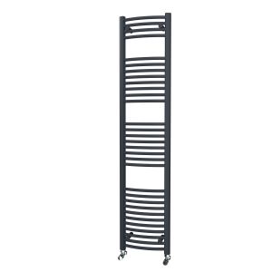 Riviera Neo 1800 x 400 Anthracite Curved Ladder Towel Rail