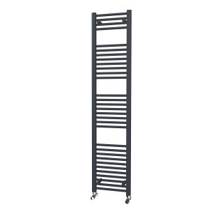 Riviera Neo 1800 x 400 Anthracite Straight Ladder Towel Rail