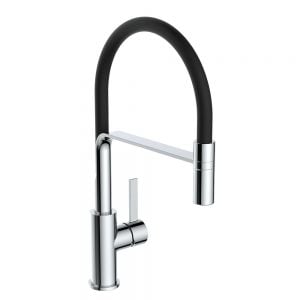 Reginox Aurora Chrome Kitchen Mixer Tap with Pull Out Spout