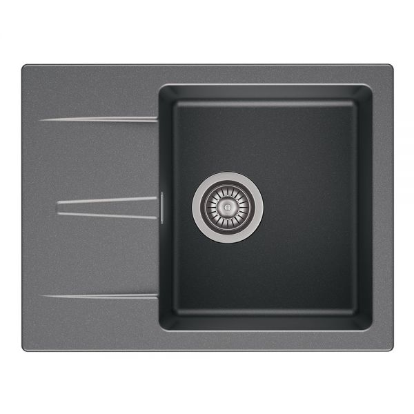 Reginox Avignon Grey 1 Bowl Granite Kitchen Sink 595 x 460mm