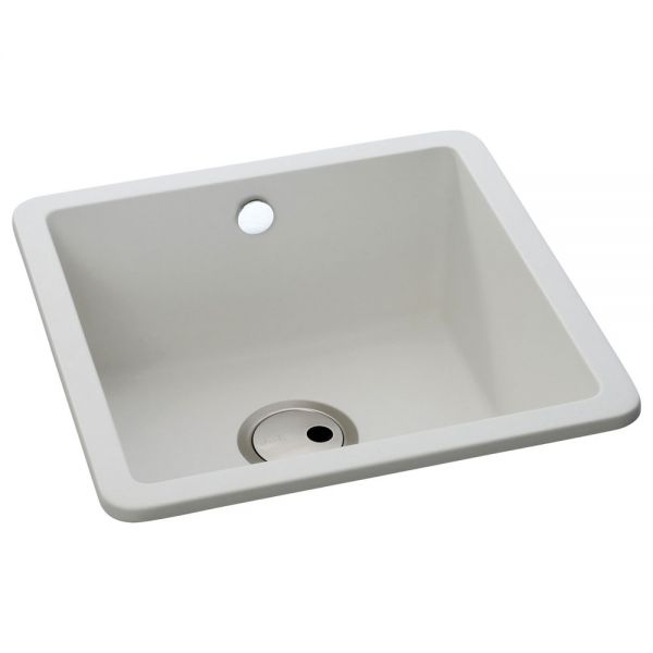 Abode Matrix SQ GR15 Undermount or Inset Single Bowl White Granite Kitchen Sink #2