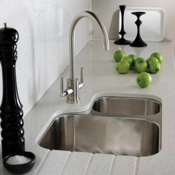 Abode Matrix R50 Undermount 1.5 Bowl Left Hand Stainless Steel Kitchen Sink #3